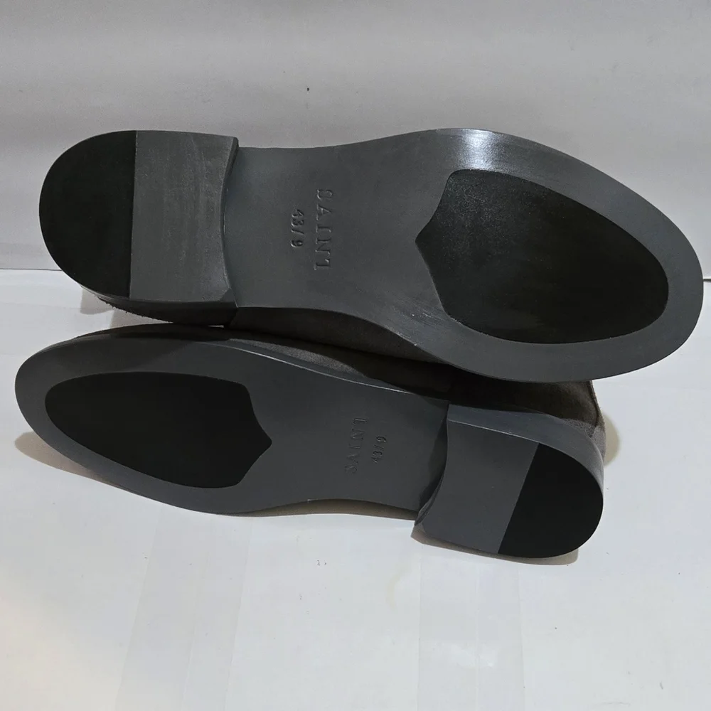 Saint Morta Chunky Chelsea Boots Men' Dark Gray‎ Suede Leather